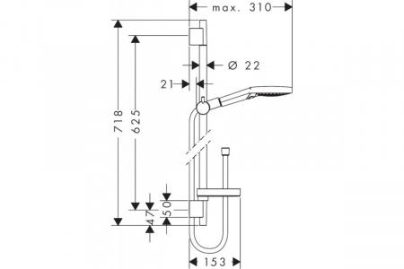 Душевой гарнитур Hansgrohe Raindance Select S 120 3jet 27654000 фото
