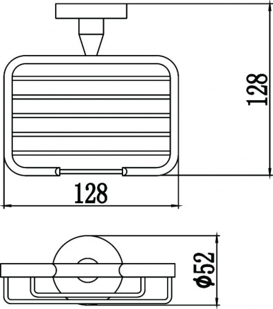 Мыльница настенная Savol 87 S-008732 фото