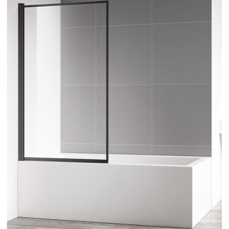 Шторка на ванну стеклянная AQUAme 80 AQM2859-L черная фото