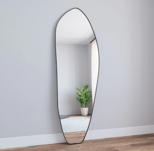 Зеркало в полный рост Art-Zerkalo Organic XL Black SM125BL 70x182 черное матовое фото