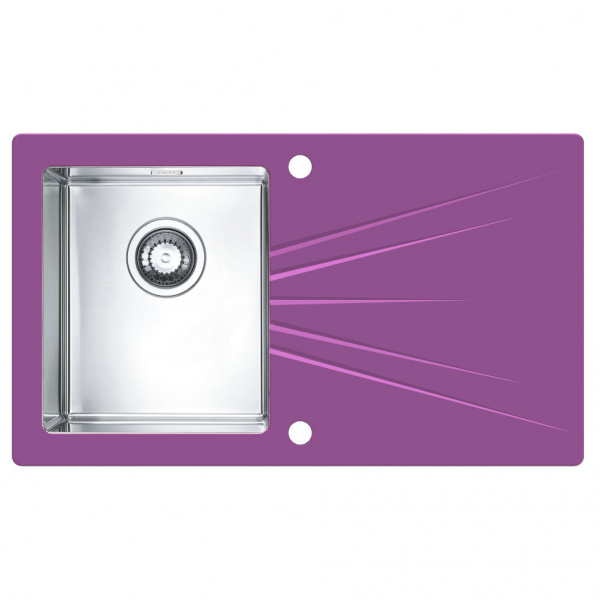 Мойка для кухни Alveus Karat 10 Фиолетовый чаша слева фото