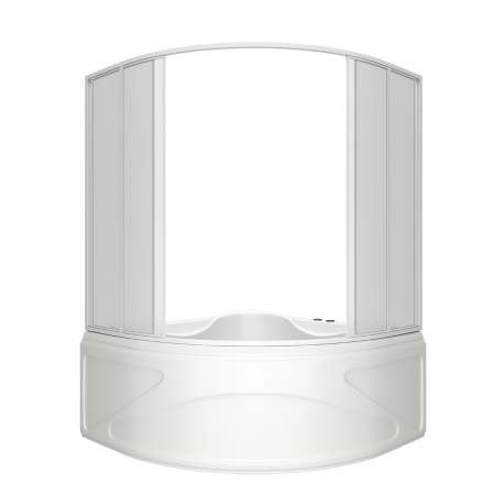 Шторка для ванны раздвижная Bas Риола пластик (6 ств.) фото