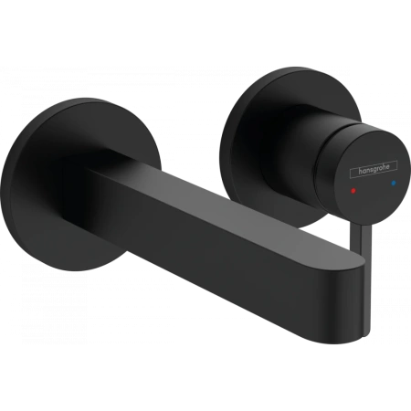 Смеситель для раковины настенный Hansgrohe Finoris 76051670 черный матовый фото