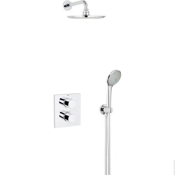 Душевая система для скрытого монтажа Grohe Grohtherm 3000 Cosmopolitan 34408000 фото