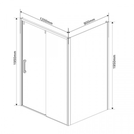 Душевой уголок Vincea Lugano VSR-1L9012CL фото
