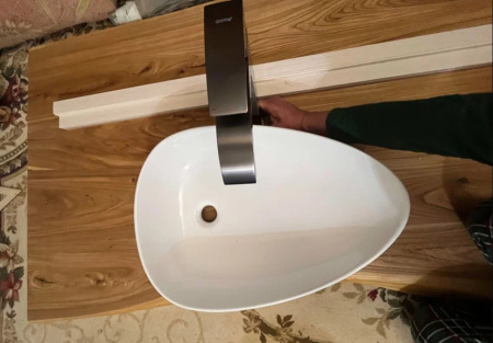 Накладная раковина CeramaLux N 7862-2 55x38 фото