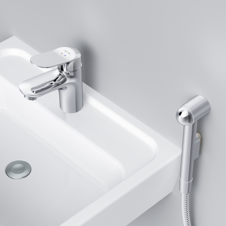 Смеситель для раковины с гигиеническим душем AM.PM Sunny F85C03000 фото