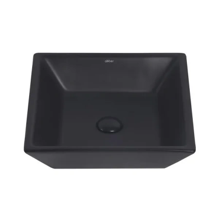 Накладная раковина Abber Rechteck AC2214MB 42x42 черная матовая фото