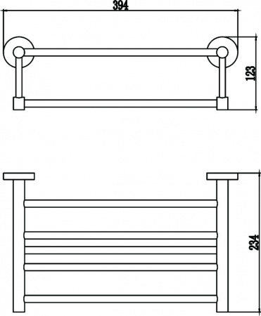 Полочка для полотенец Savol 87 S-408744 40 см фото