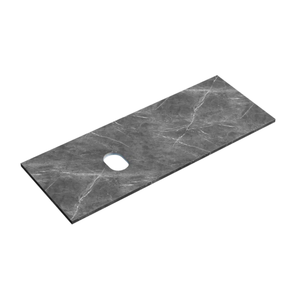 Столешница без отверстия под смеситель Sancos TT120A1L 120 см, black sky фото