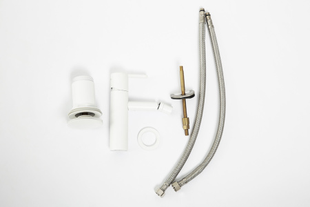 Смеситель для биде Cezares Leaf LEAF-BSM-BIO Белый матовый фото