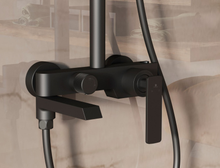 Душевая система Vincea VSFS-413MB черная матовая фото