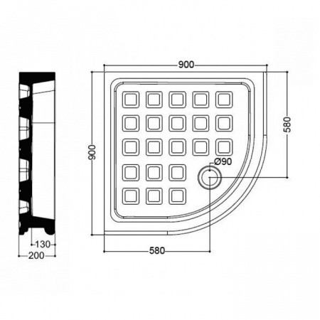 Поддон для душа Kerasan Retro 133901 фото