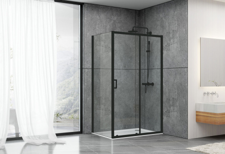 Душевой уголок Abber Schwarzer Diamant AG30100B-S100B 100x100 фото