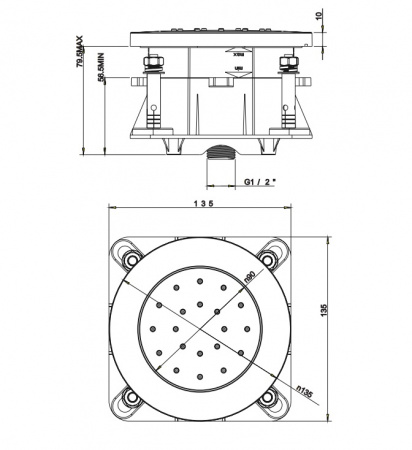 Боковая форсунка Omnires S29CR фото