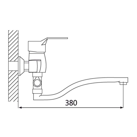 Смеситель для ванны с душем Oute T07 T0723 фото