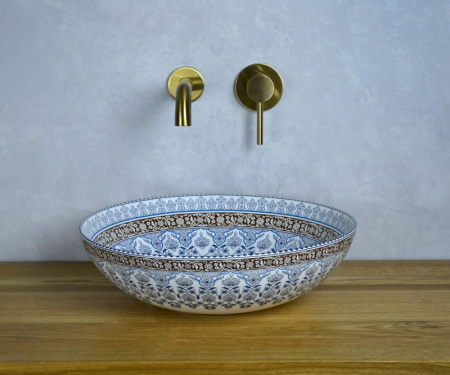 Накладная раковина Bronze de Luxe 1008 40x40 марракеш фото