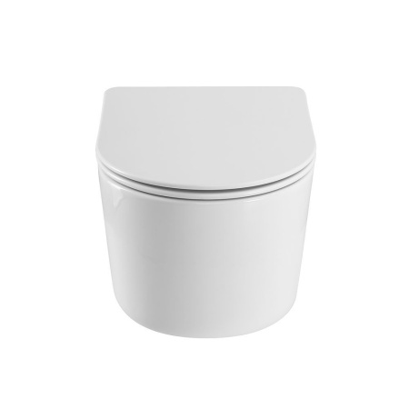 Унитаз подвесной безободковый Art&Max Bolzano AM001CHR/SC с сиденьем фото