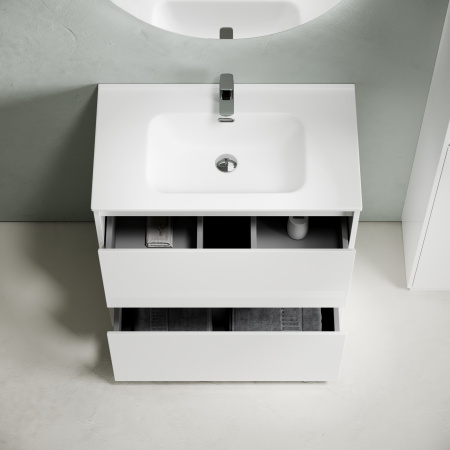 Тумба под раковину Sancos Libra Floor LB80FW белая фото