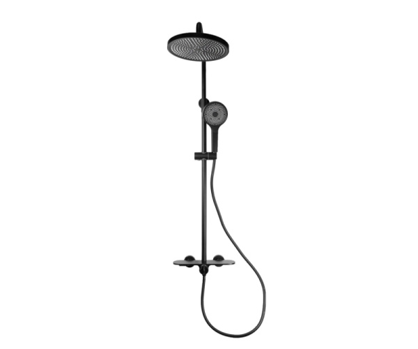 Душевая система Bronze de Luxe Icon 80112CB черная матовая фото