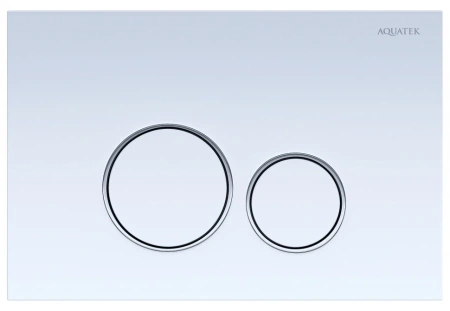 Клавиша смыва Aquatek Easy Fix 51 KDI-0000015 белая/хром фото