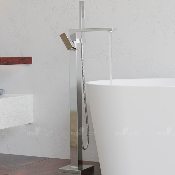 Напольный смеситель для ванны и душа RGW Shower Panels SP-350 511405350-01 хром фото