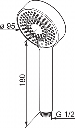 Душевая лейка Oras Apollo 254022 фото