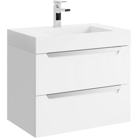 Тумба с раковиной Aqwella 5 Stars Cube CUB0107W 70 см белая фото