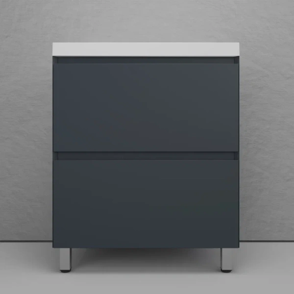 Тумба напольная под раковину Style Line Манхэттен 70 ЛС-00002375 графит фото