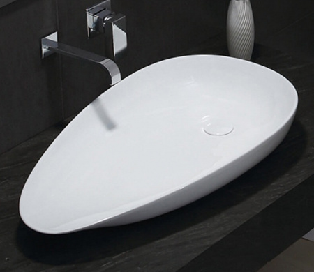 Накладная раковина CeramaLux N 7862 76x42 цвет белый фото