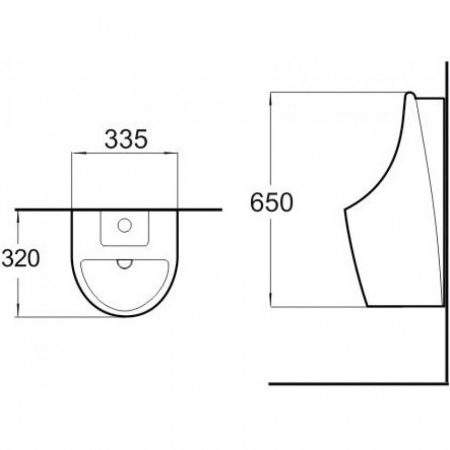 Писсуар сенсорный SantiLine SL-6001 фото