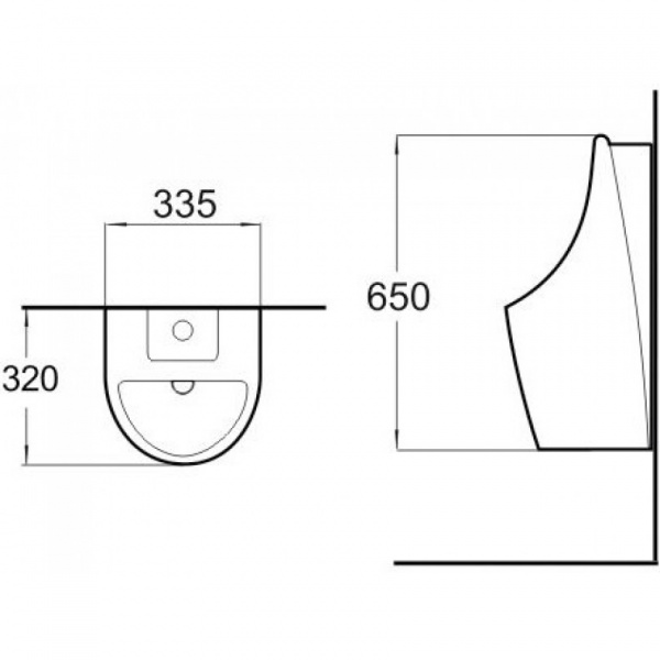 Писсуар сенсорный SantiLine SL-6001 фото