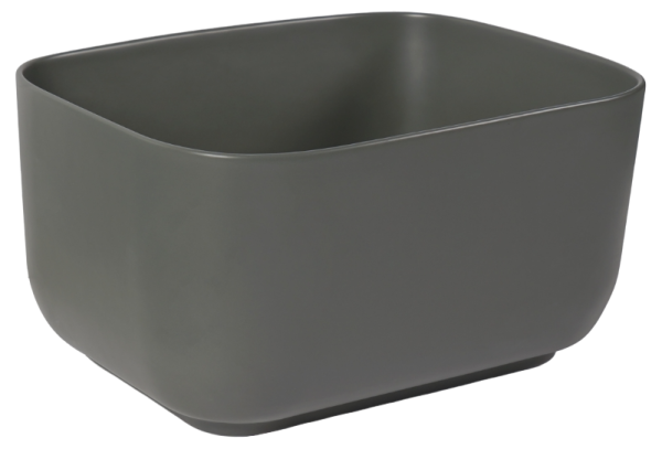 Накладная раковина SantiLine SL-1112MG 46x37 серая матовая фото