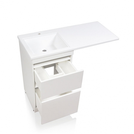 Тумба с раковиной Style Line Даллас 110 Люкс Plus белая фото