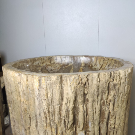 Раковина напольная из окаменелого дерева ODN-01499 (68*55*90) фото