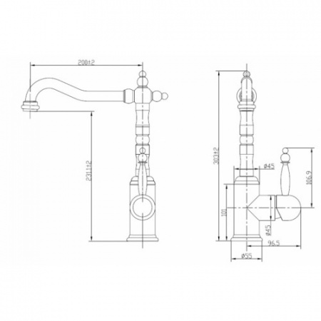 Смеситель для кухни Kaiser King 27144 фото