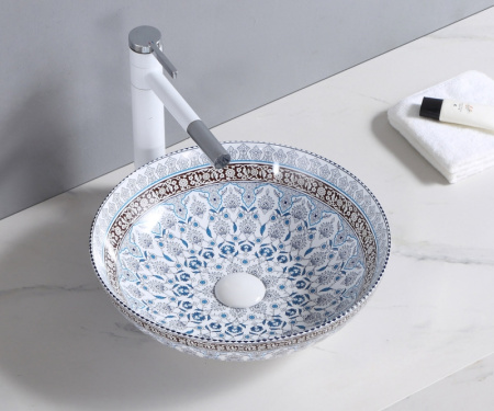 Накладная раковина Bronze de Luxe 1008 40x40 марракеш фото