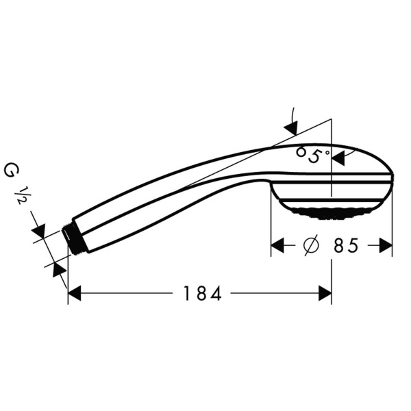 Душевая лейка Hansgrohe Crometta 85 1jet 28585000 фото
