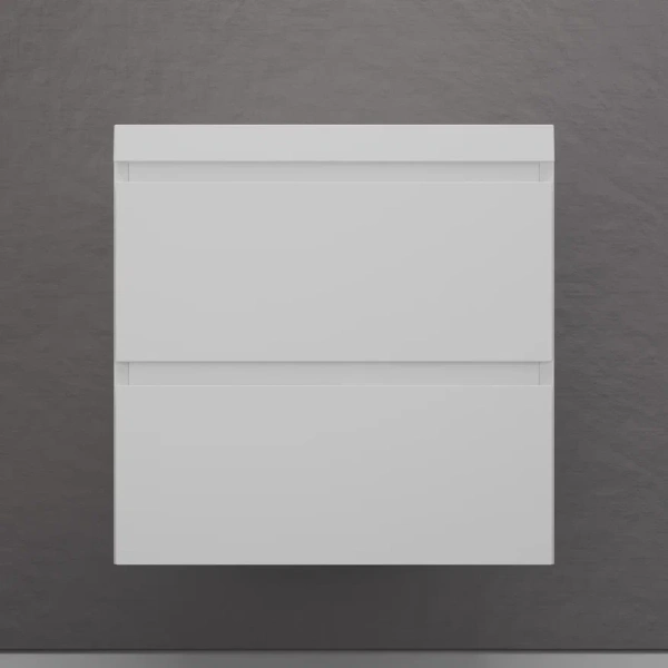 Тумба подвесная под раковину Style Line Манхэттен 60 ЛС-00002365 белая матовая фото