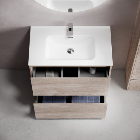 Тумба под раковину Sancos Libra Floor LB80FEG дуб галифакс натуральный фото