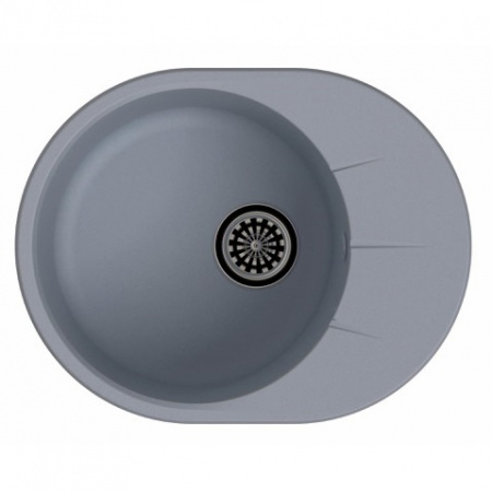 Мойка кухонная Ewigstein Rund R- 45F серый металлик фото