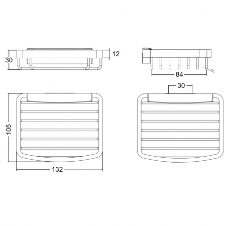 Мыльница настенная Kludi A-XES 4898605 фото