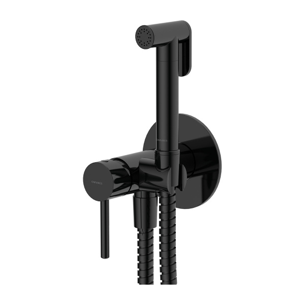 Гигиенический душ со смесителем Omnires Y SYSYBI2BL черный фото