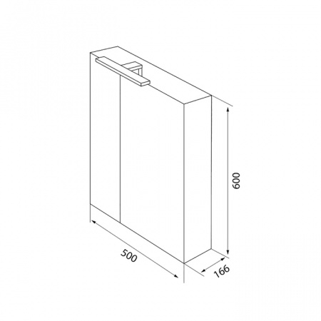 Зеркало-шкаф Iddis Mirro 50 см MIR5002i99 фото