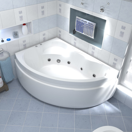 Ванна акриловая с гидромассажем Bas Лагуна 170x110 L фото