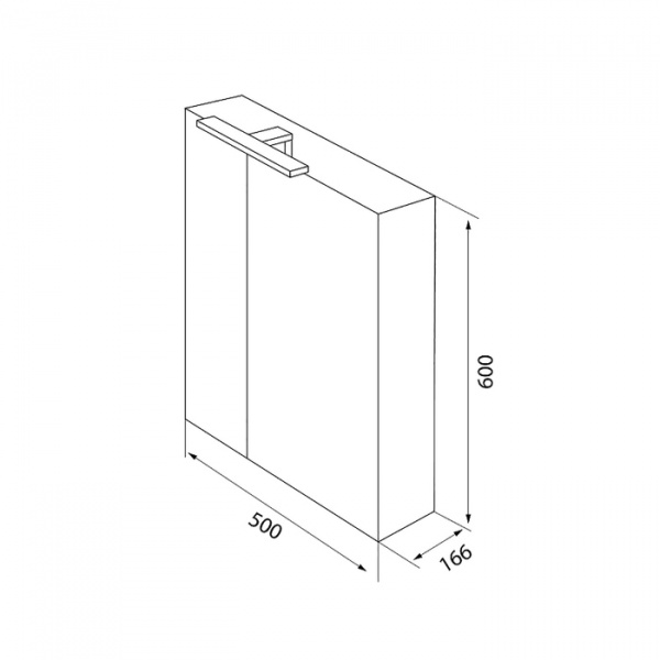 Зеркало-шкаф Iddis Mirro 50 см MIR5002i99 фото