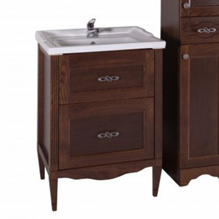 Тумба с раковиной ASB-Woodline Римини Nuovo 10183 орех фото