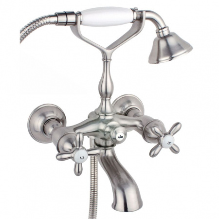 Смеситель для ванны с душем Timo Ritz 0144Y silver cross фото