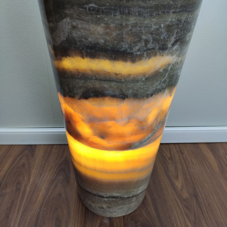 Раковина напольная из оникса Grey ON-01366 (40*40*90) фото