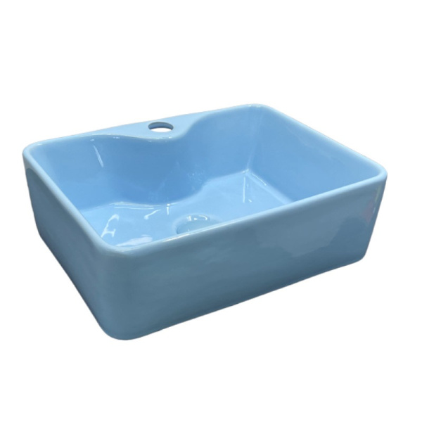 Детская накладная раковина Comforty 7291B 00-00006450 40x30 голубая фото